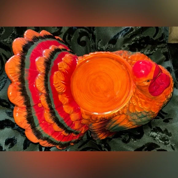 Beautiful Thanksgiving Turkey Pillar candle holders - Picture 4 of 5